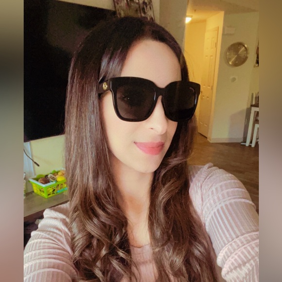 New , Gucci women's GG0034SAN 55mm sunglasses - Picture 14 of 15